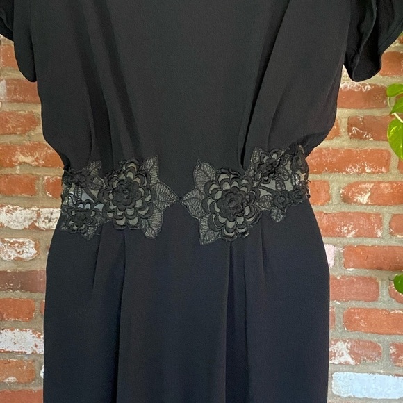 Black maxi dress Merritt Charles Black Lace Maxi Schiffer Dress Size Medium - Picture 6 of 11